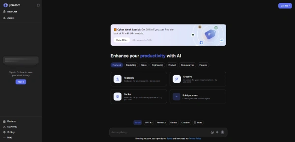You.com AI Search & Chat Assistant