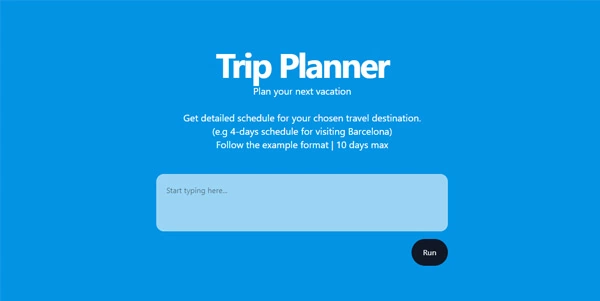 trip planner ai