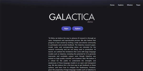 Galactica AI