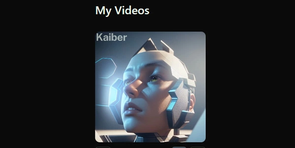 Résultat Vidéo Kaiber AI