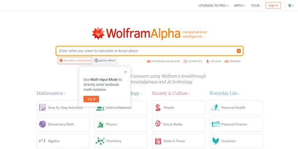 WolframAlpha ai