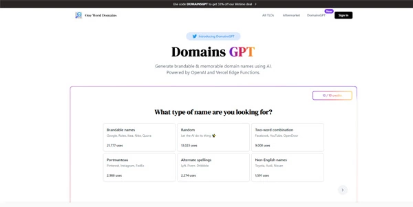DomainsGPT AI