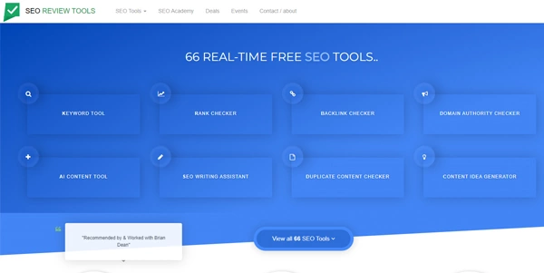 seo review tools AI