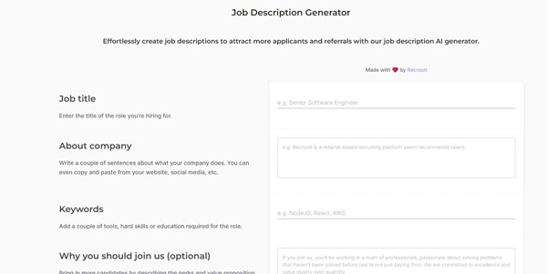 Job Description Generator AI