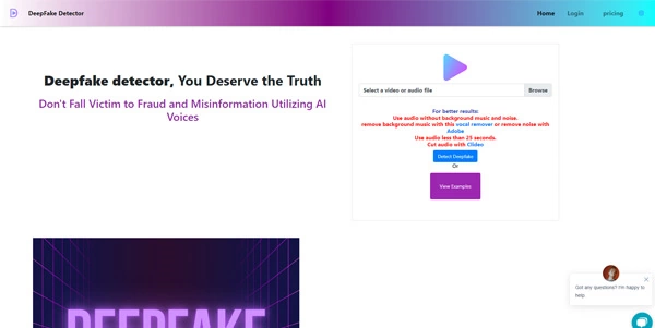 Deepfake Detector AI