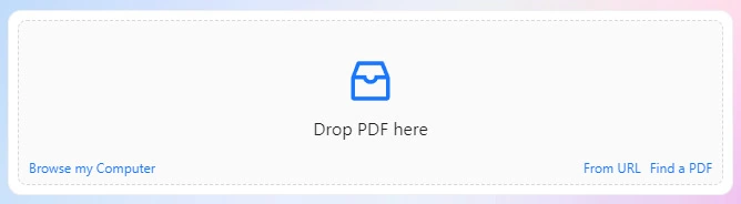Upload a file to ChatPDF easily