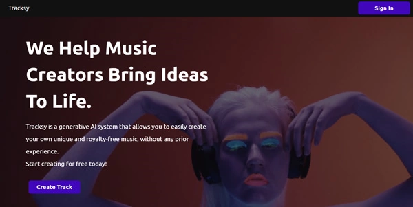 Tracksy AI Music Generator