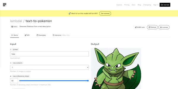 Text to Pokemon AI