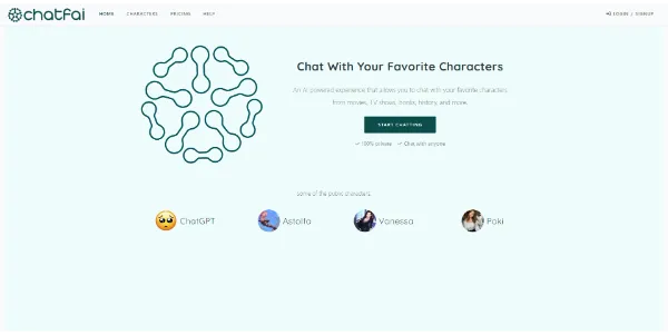 Chat with your favorite characters