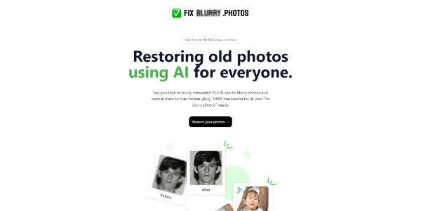 Fixblurry photos AI