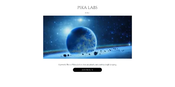 Pika Labs AI Video Generator