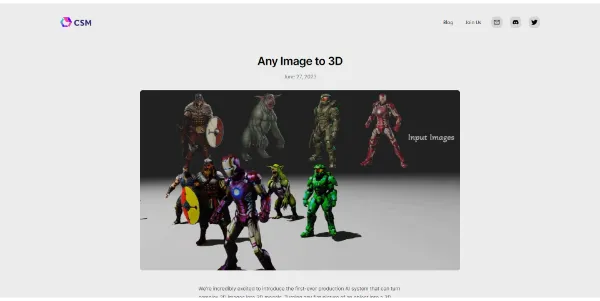 Any Image to 3D AI