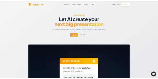 Instant AI Presentation