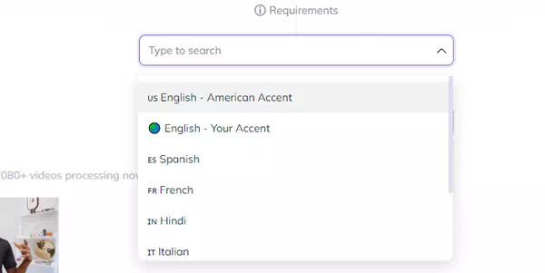 Choose from 7 languages