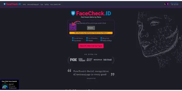Facecheck id AI Serch Engine People