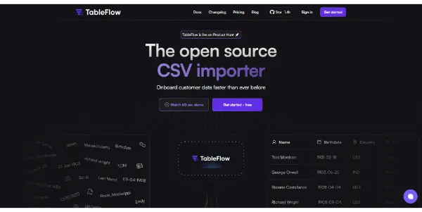 TableFlow AI CSV