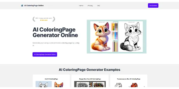 AI ColoringPage Generator Online