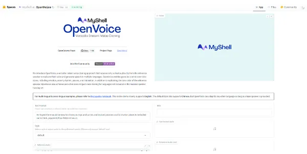 OpenVoice AI Clone TTS