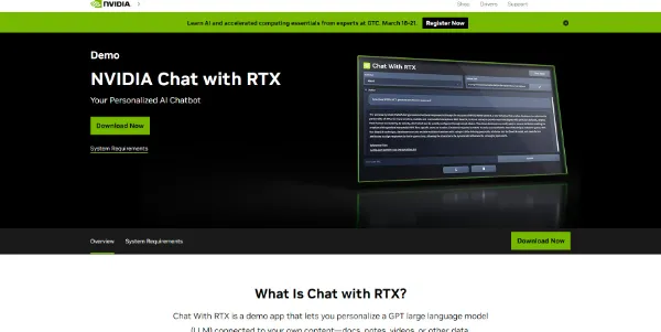 Chat with RTX by Nvidia AI