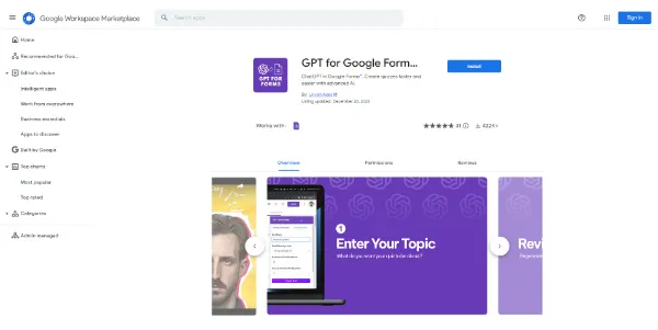 GPT For Google Forms AI