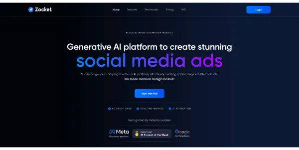 Zocket AI Ads for Social Media