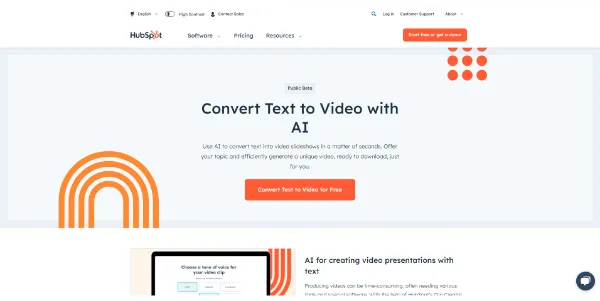 HubSpot AI Text to Video