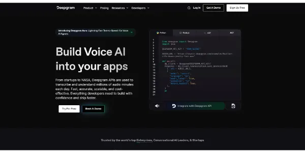 Deepgram AI Voice API