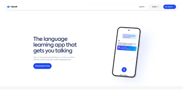 Speak AI Learning Tutor