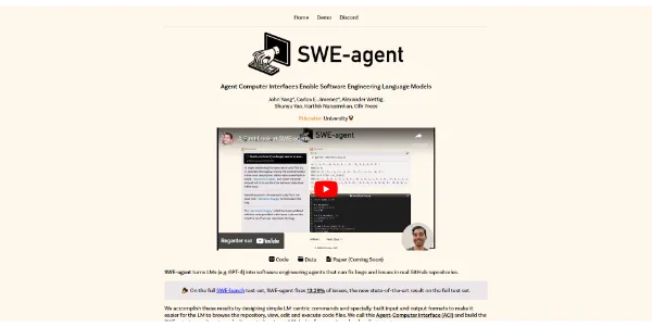SWE-agent Software Engineering with AI