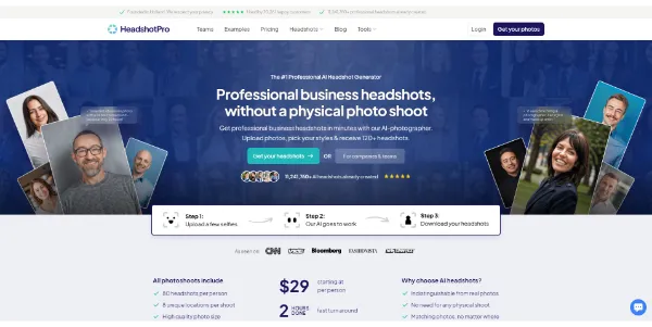 HeadshotPro AI Photo Shoot