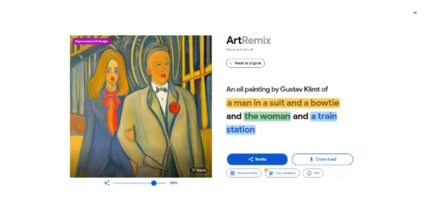 Art Remix AI Image by Google