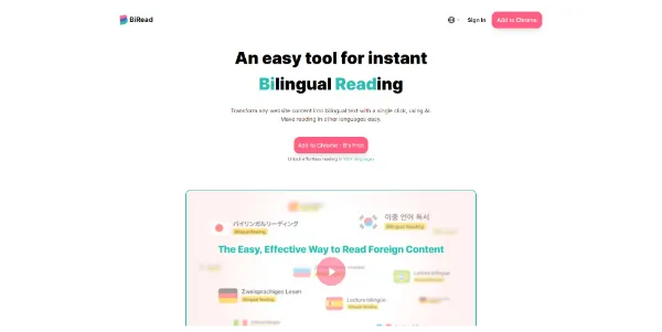 BiRead AI Bilingual & Website Translation