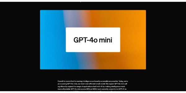 GPT-4o mini AI LLM Model