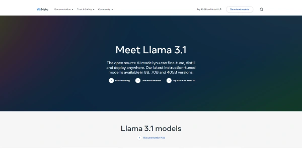 Llama 3.1 405B by Meta AI