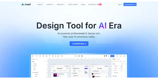 Motiff AI Design UI