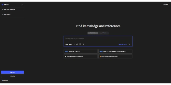 Liner AI Search Assistant