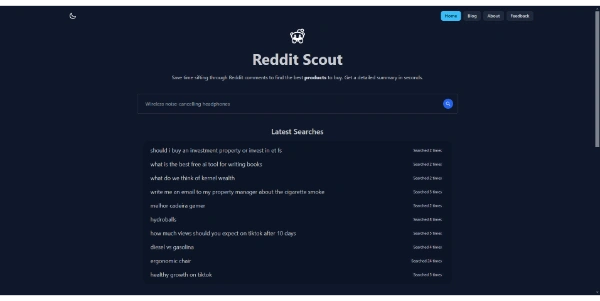 Reddit Scout AI Shopping