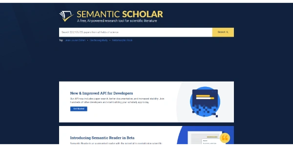 Semantic Scholar AI Search Engine