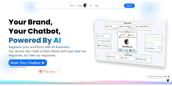 Splutter AI ChatBot API