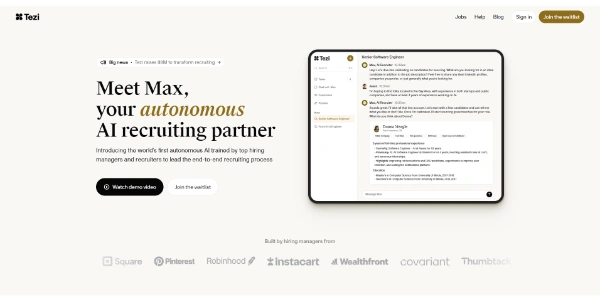 Tezi AI Autonomous AI Recruiting Partner
