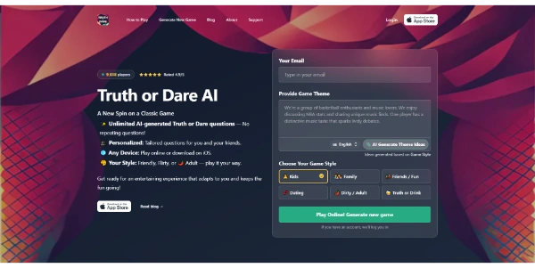 Truth or Dare AI Game