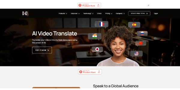 D-ID Video Translate AI