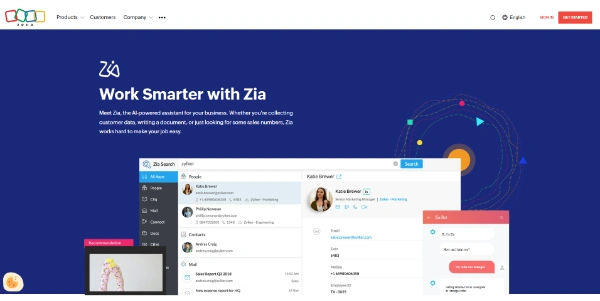 Zia by Zoho AI Assistant