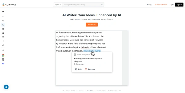 SciSpace AI Academic Writer