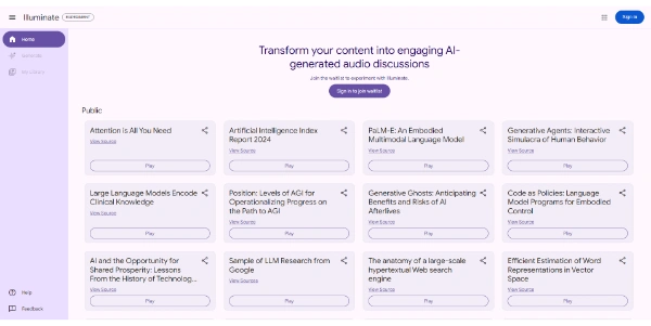 Illuminate by Google AI Podcast