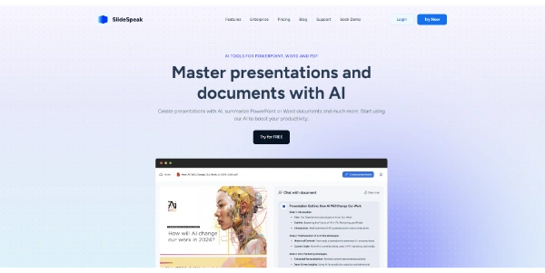 SlideSpeak AI Presentation Powerpoint with ChatGPT
