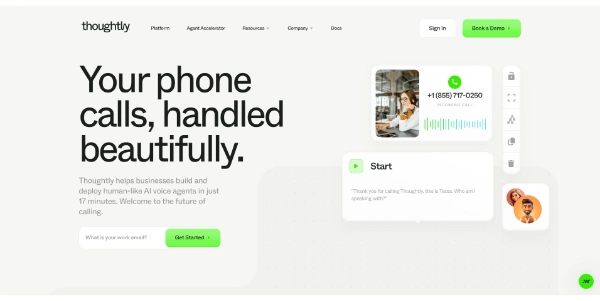 Thoughtly AI voice agents