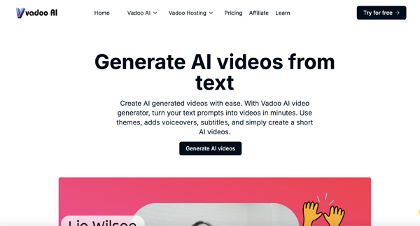 Vadoo AI Video Generator