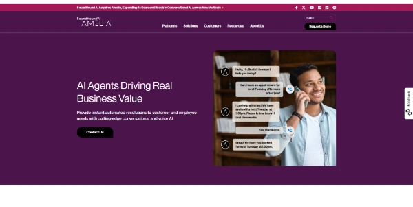 Amelia.ai AI Agents conversational