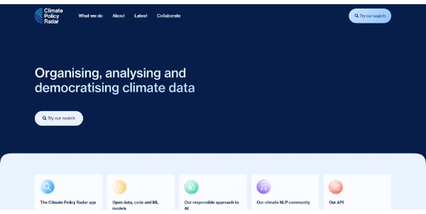 Climate Policy Radar AI Data